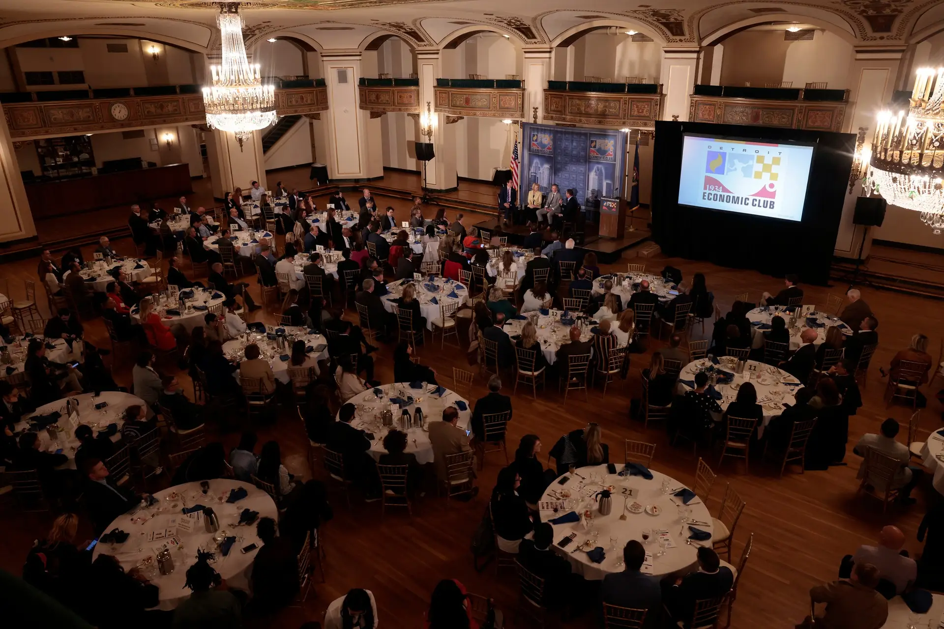 RU4M presidents on stage at the Detroit Economic Club event