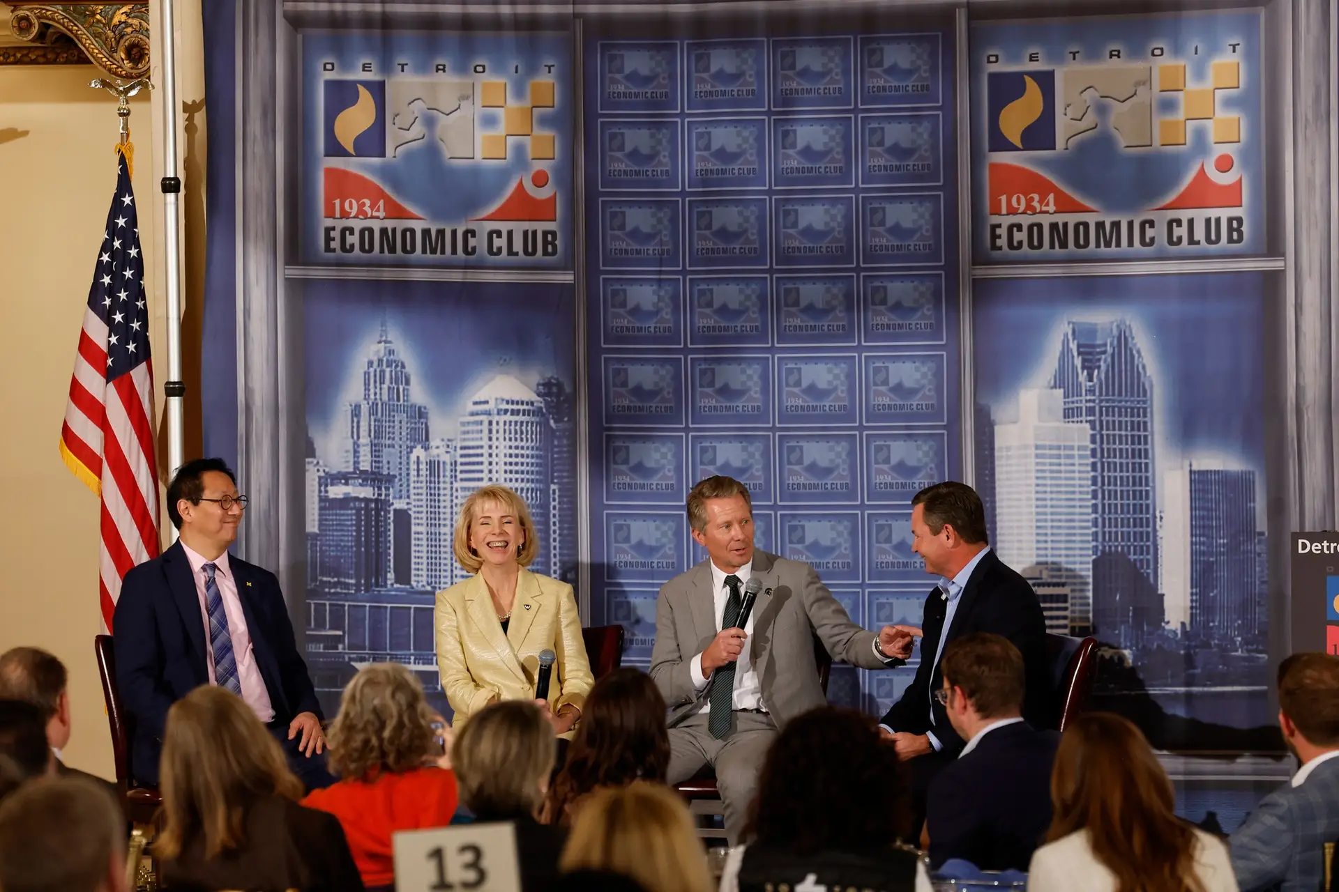 RU4M presidents on stage at the Detroit Economic Club event