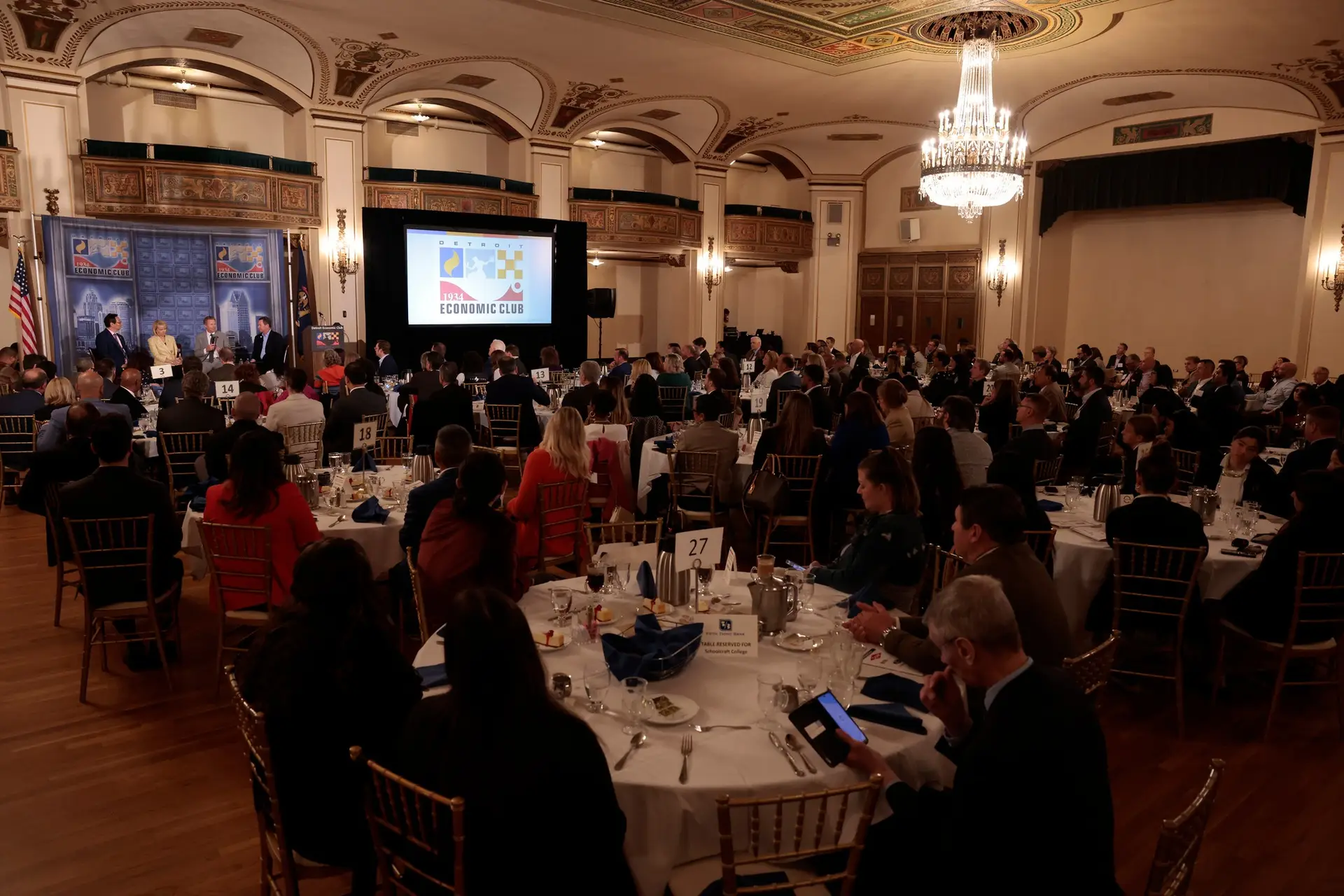RU4M presidents on stage at the Detroit Economic Club event