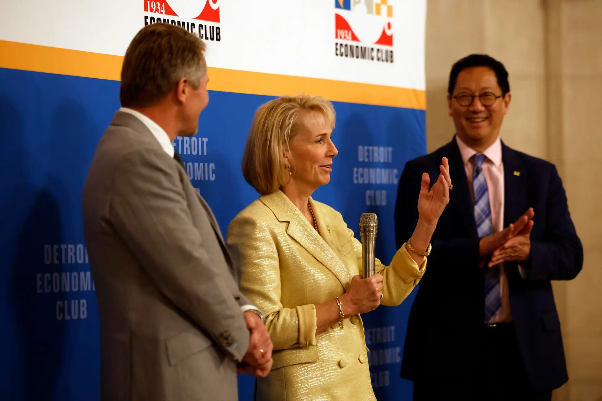 RU4M presidents on stage at the Detroit Economic Club event