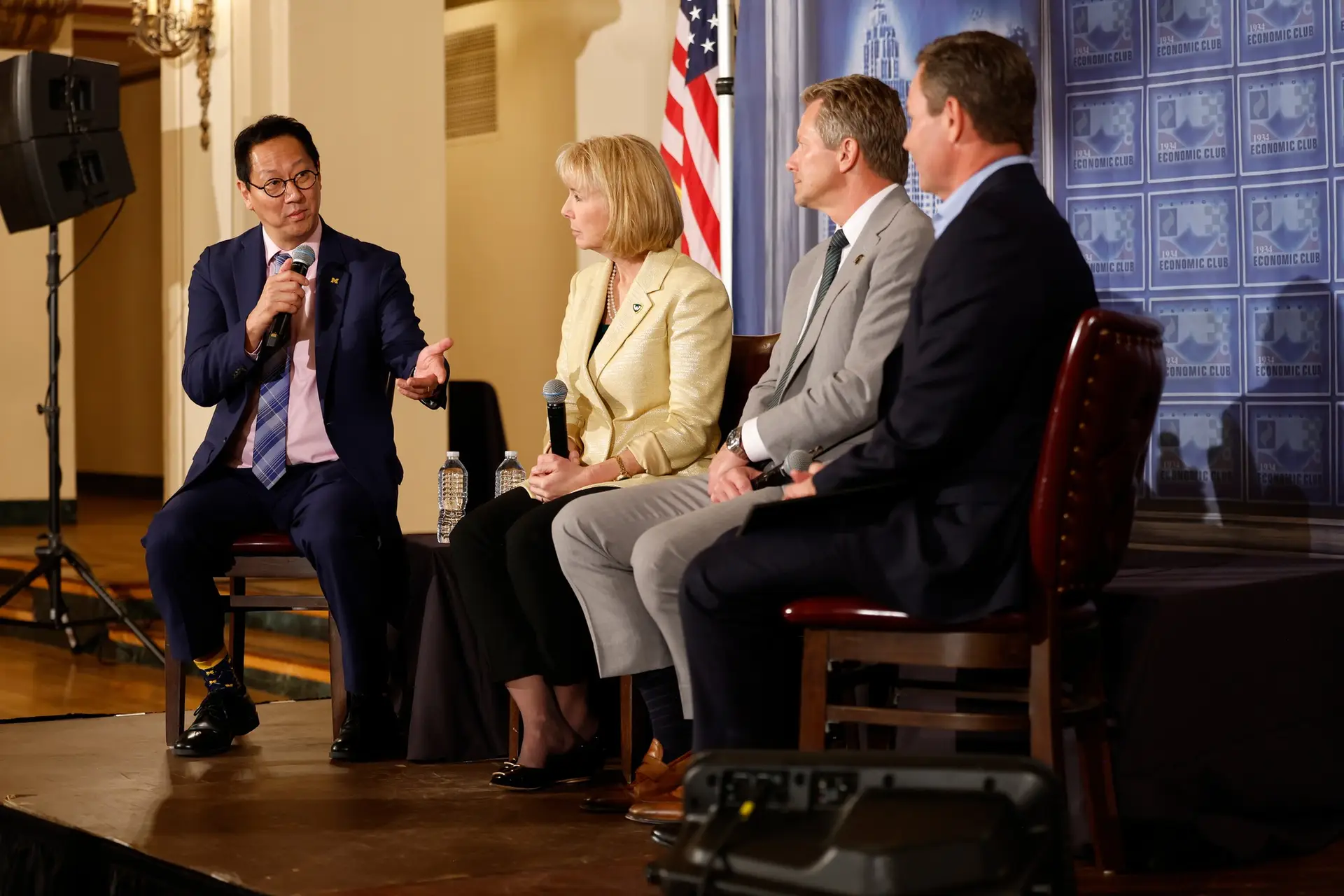 RU4M presidents on stage at the Detroit Economic Club event